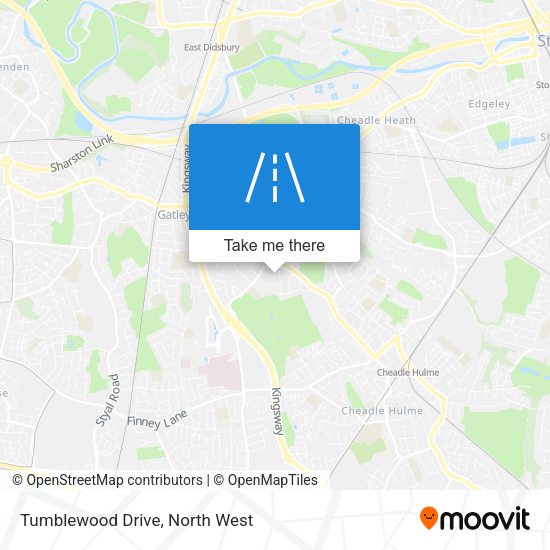 Tumblewood Drive map