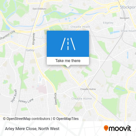 Arley Mere Close map