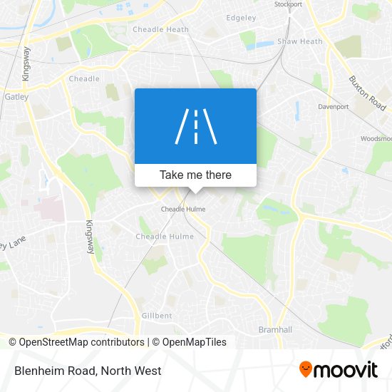 Blenheim Road map