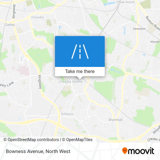 Bowness Avenue map