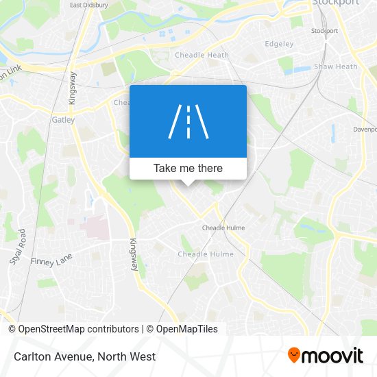 Carlton Avenue map