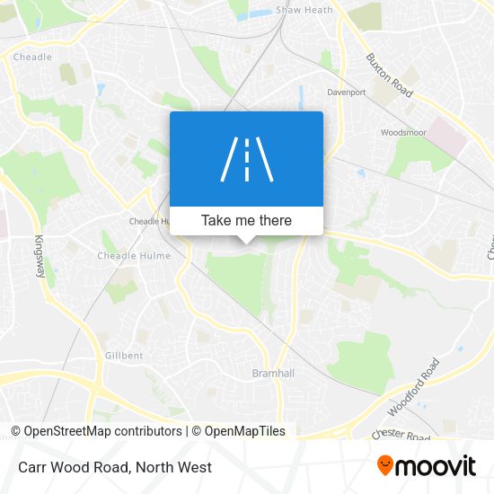 Carr Wood Road map