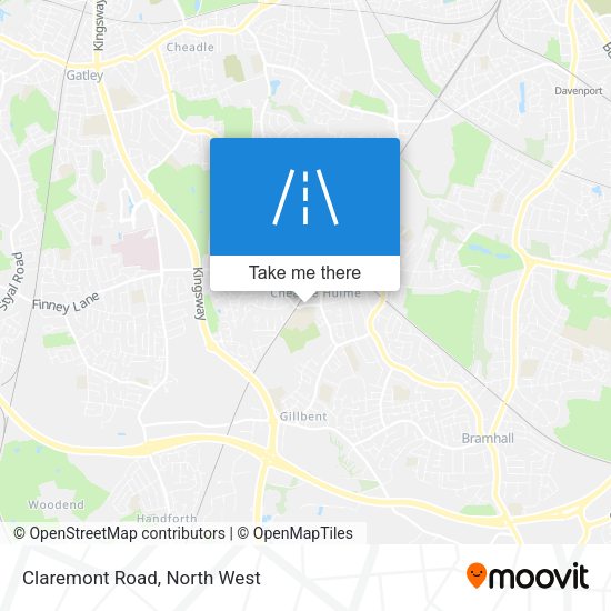 Claremont Road map