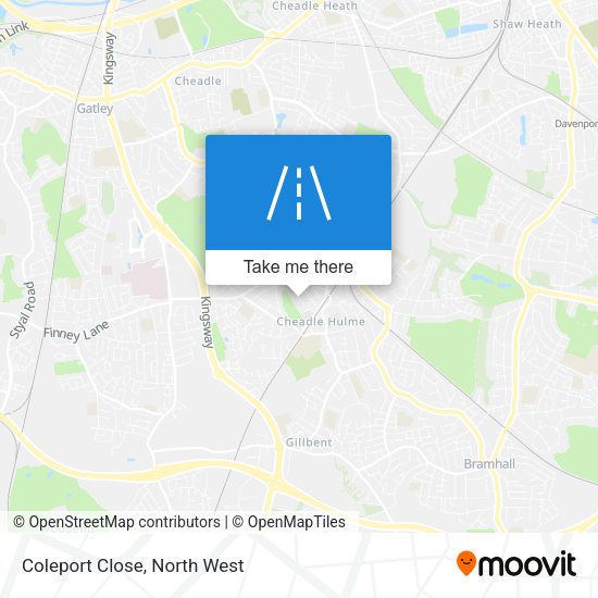 Coleport Close map