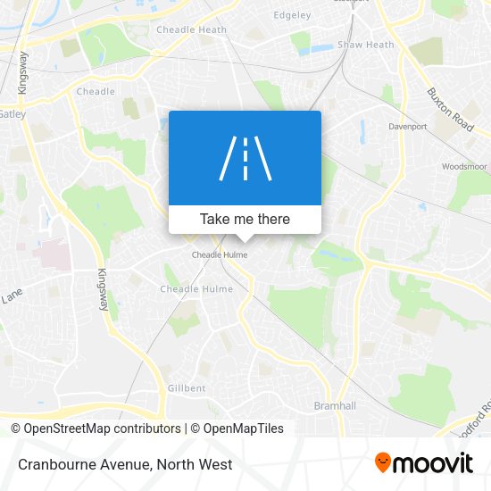 Cranbourne Avenue map