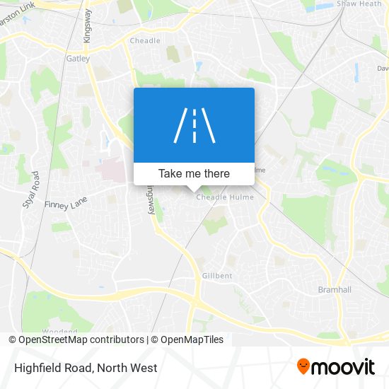 Highfield Road map