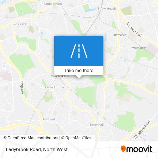 Ladybrook Road map