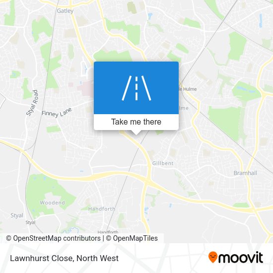 Lawnhurst Close map