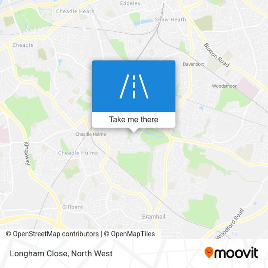 Longham Close map