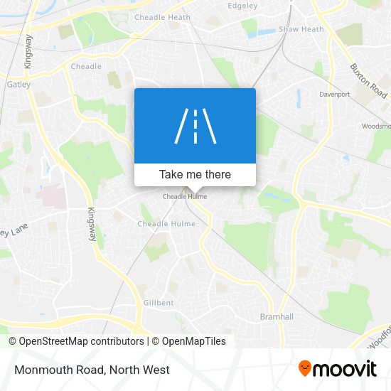Monmouth Road map