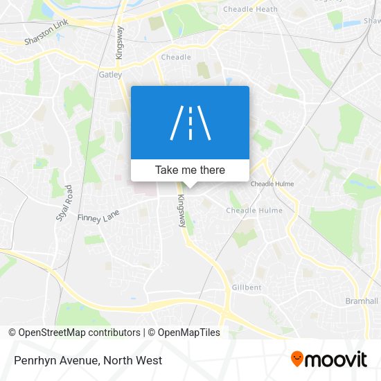 Penrhyn Avenue map