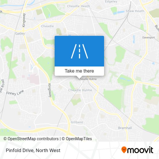 Pinfold Drive map