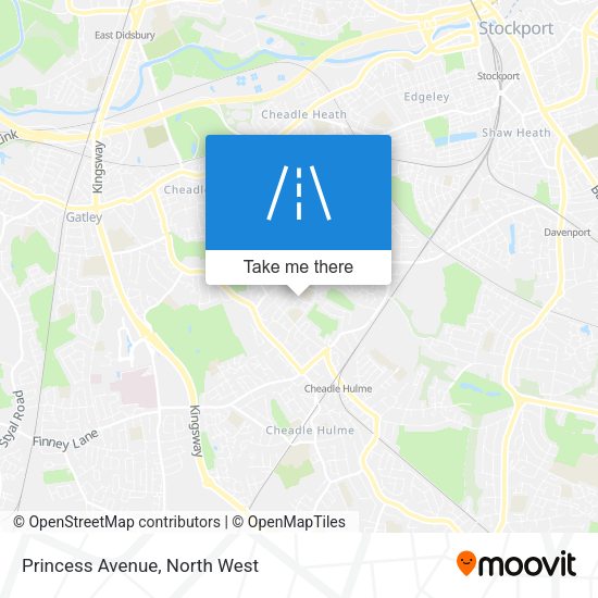 Princess Avenue map