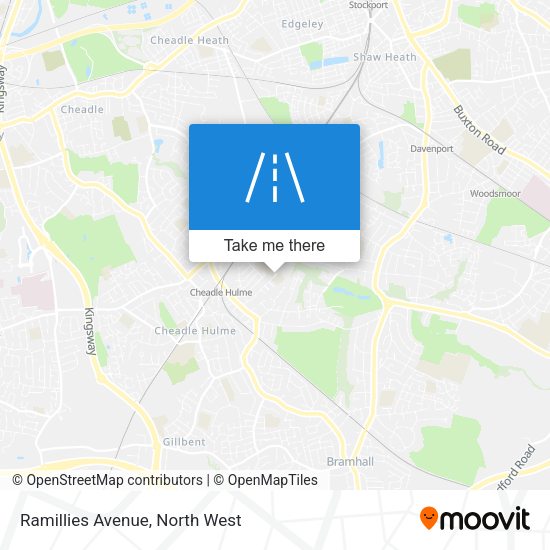Ramillies Avenue map