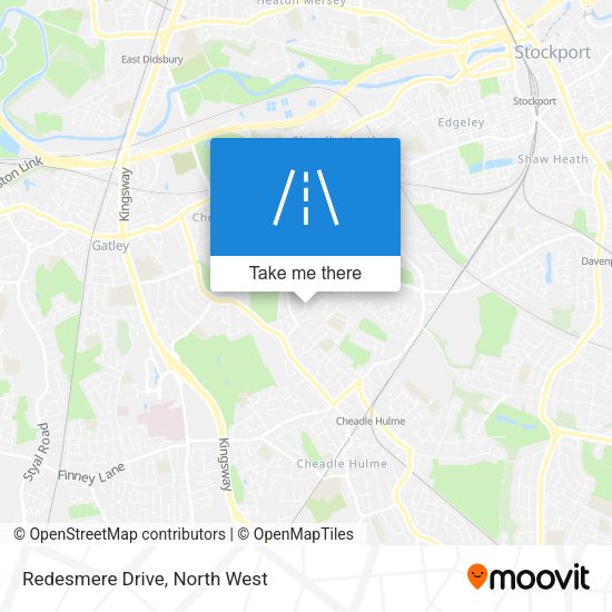 Redesmere Drive map