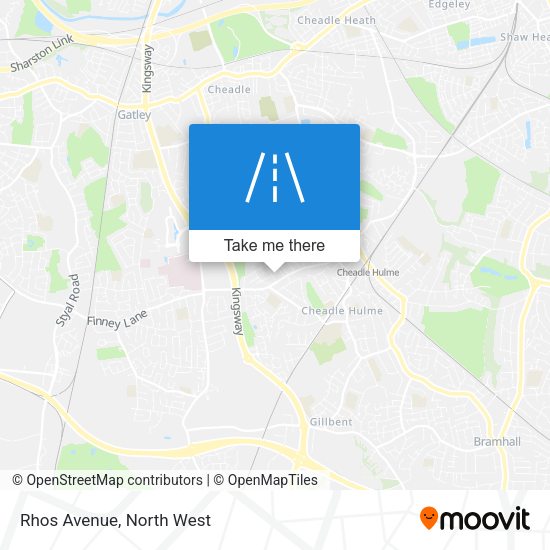 Rhos Avenue map