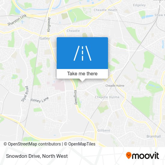Snowdon Drive map