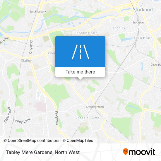 Tabley Mere Gardens map