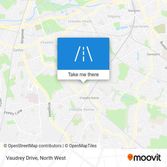 Vaudrey Drive map