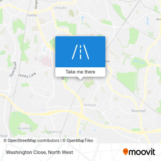 Washington Close map