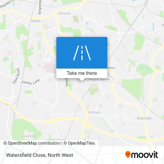 Watersfield Close map