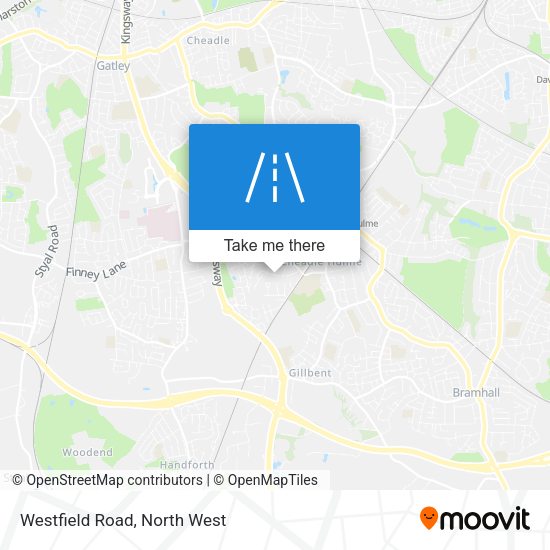 Westfield Road map