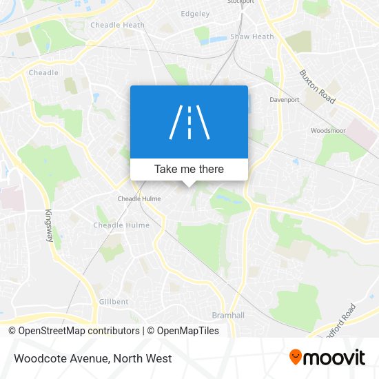 Woodcote Avenue map