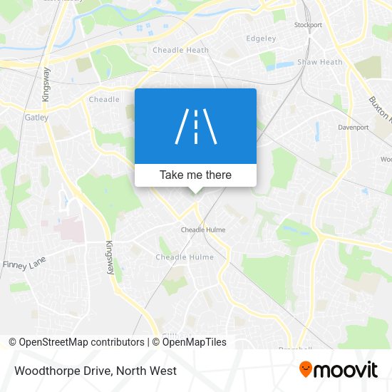 Woodthorpe Drive map