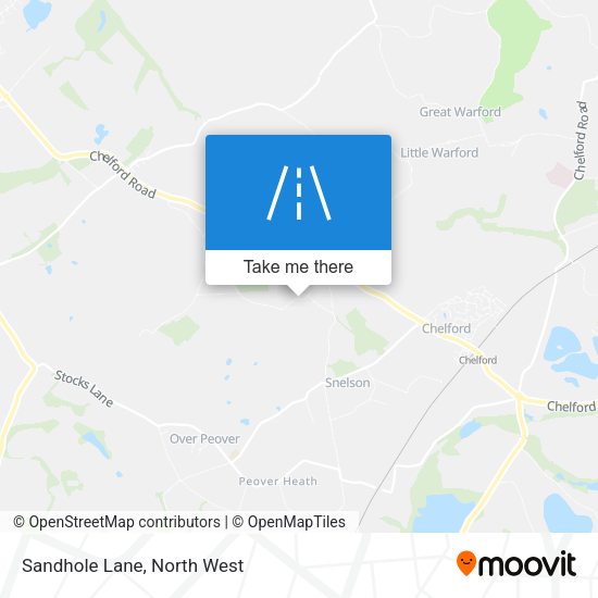 Sandhole Lane map