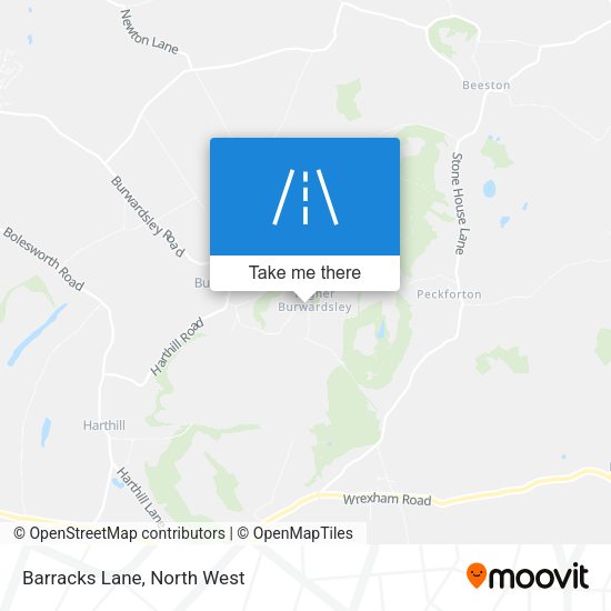 Barracks Lane map
