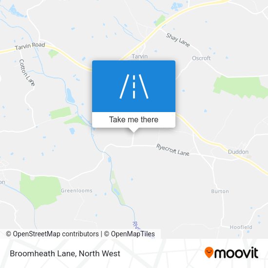 Broomheath Lane map