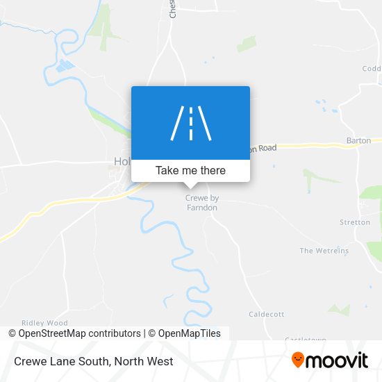 Crewe Lane South map