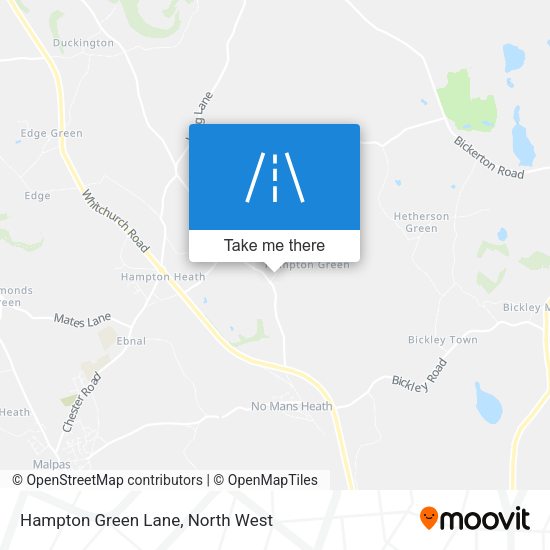 Hampton Green Lane map