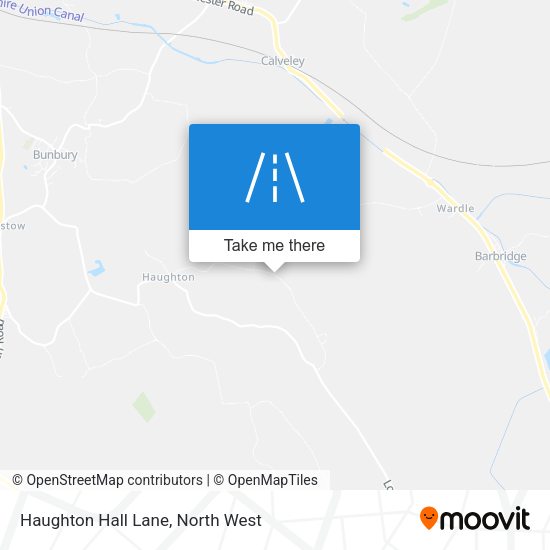 Haughton Hall Lane map