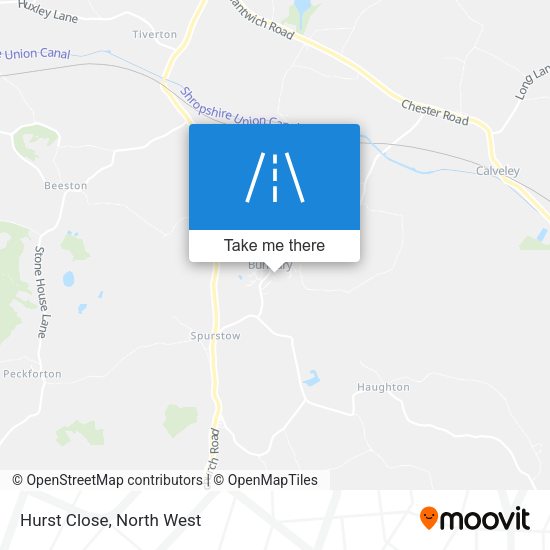 Hurst Close map