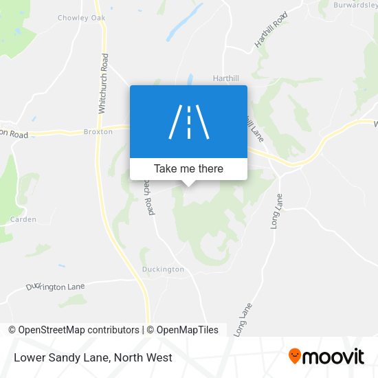 Lower Sandy Lane map
