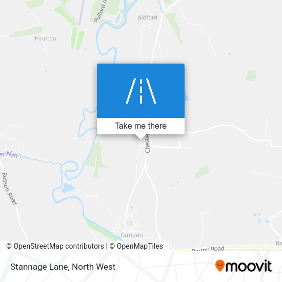 Stannage Lane map