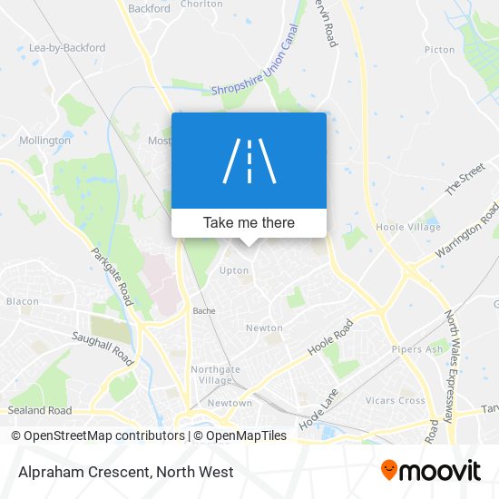 Alpraham Crescent map