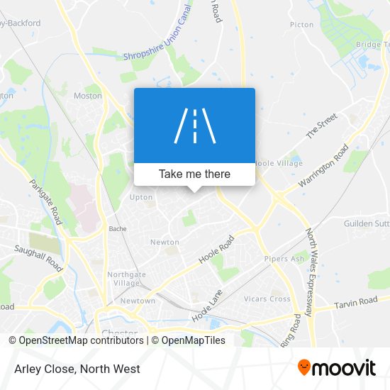 Arley Close map