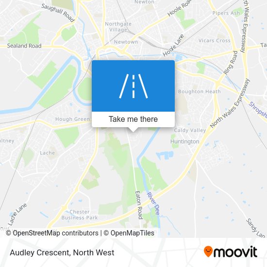 Audley Crescent map