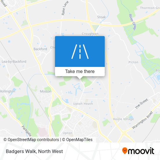 Badgers Walk map