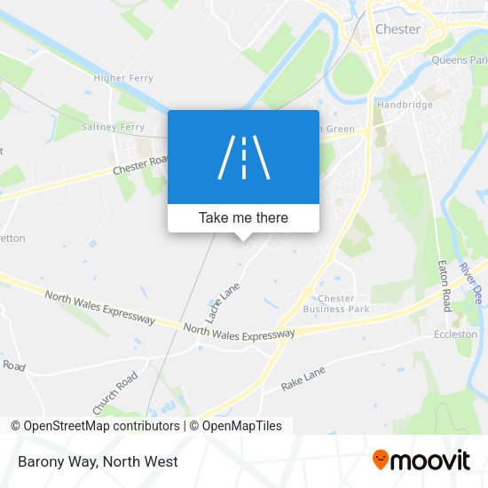 Barony Way map