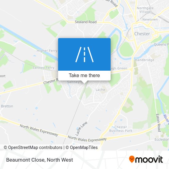 Beaumont Close map