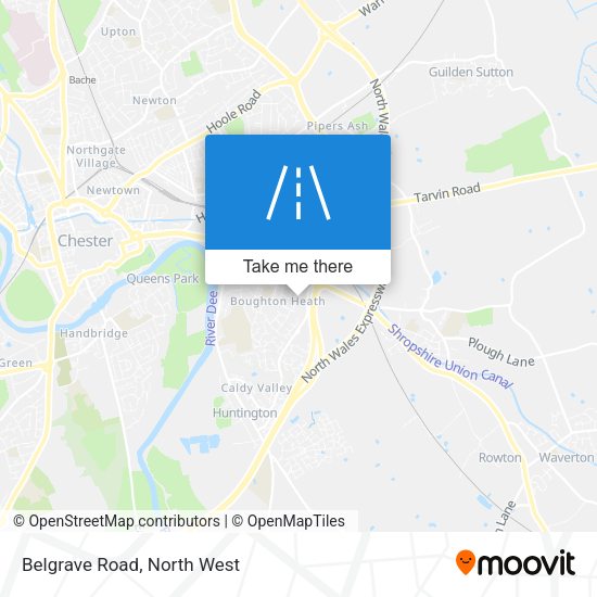 Belgrave Road map