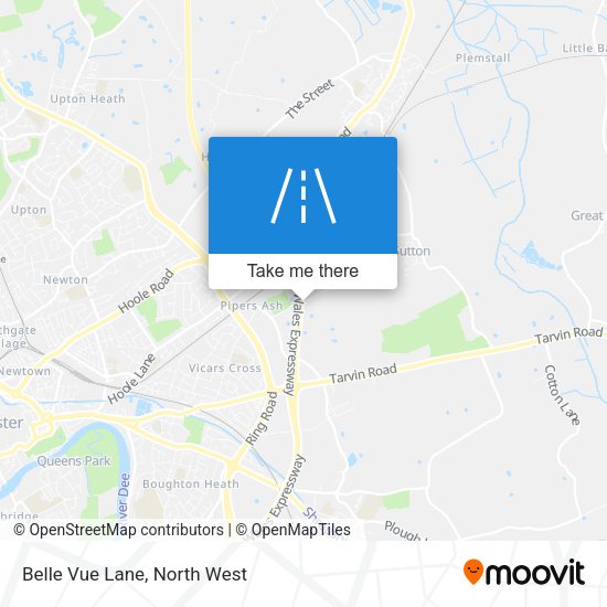 Belle Vue Lane map