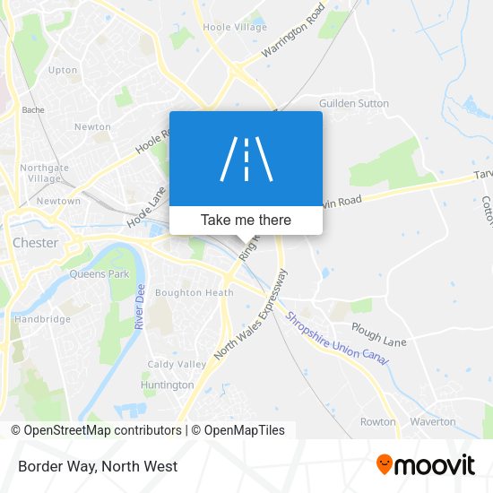 Border Way map