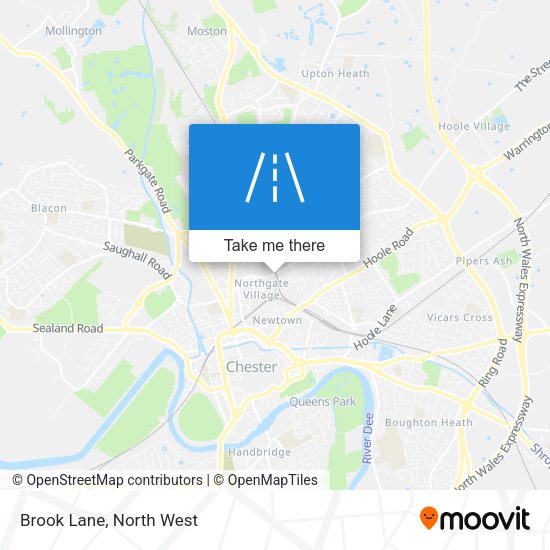 Brook Lane map