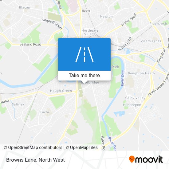 Browns Lane map