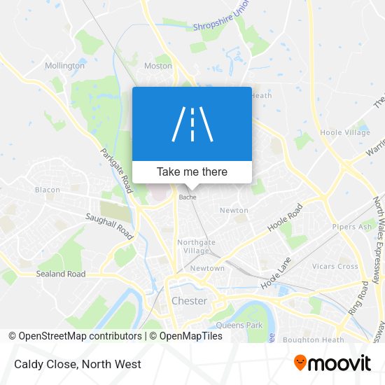 Caldy Close map