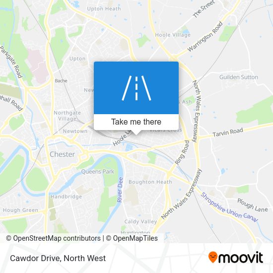 Cawdor Drive map